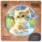Деревянный пазл "Котёнок" Деревянный пазл "Котёнок" картинка 374198 - МосИгра